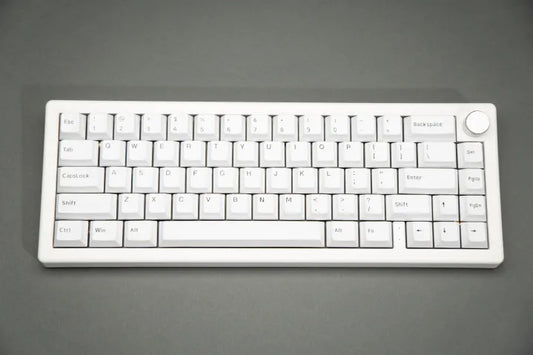 65% Handtuned White Keyboard